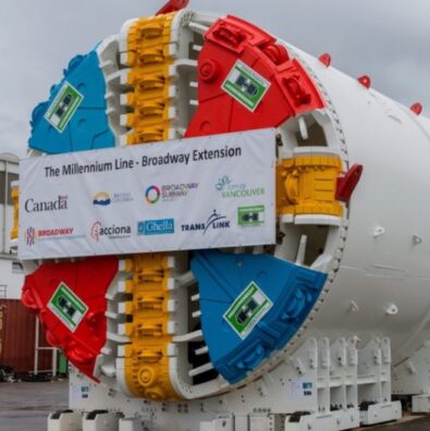 Broadway Subway Skytrain Tunnel Boring Machine